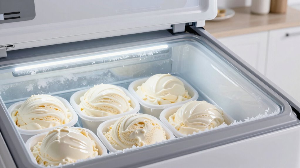 ideal freezer ice cream temperature