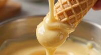 ideal waffle cone batter texture
