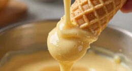 ideal waffle cone batter texture