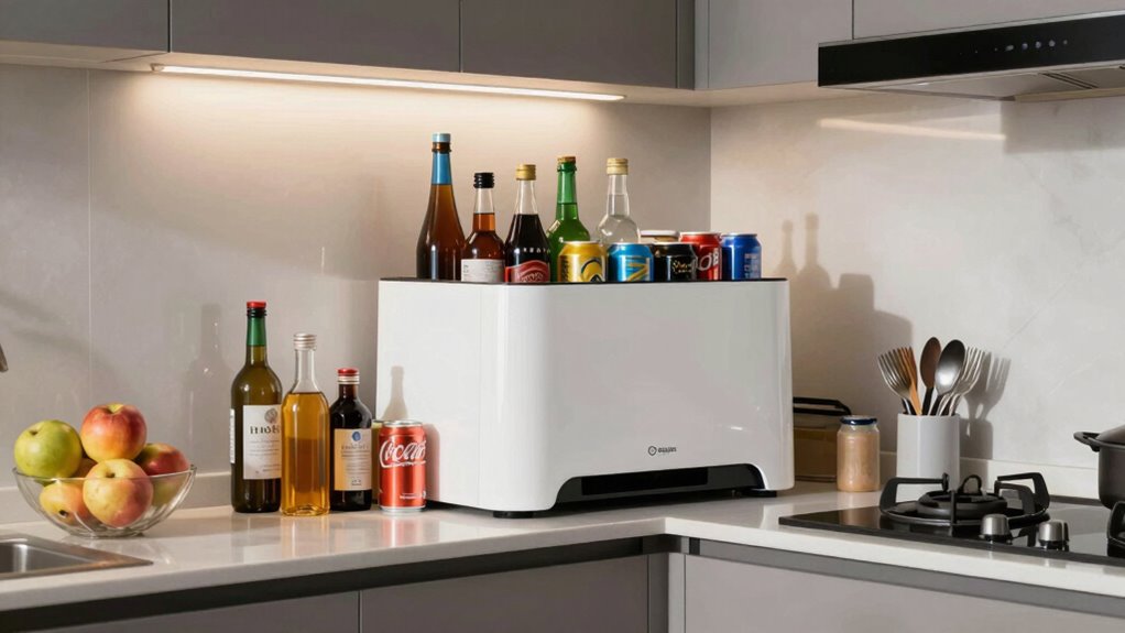 optimal beverage center placement