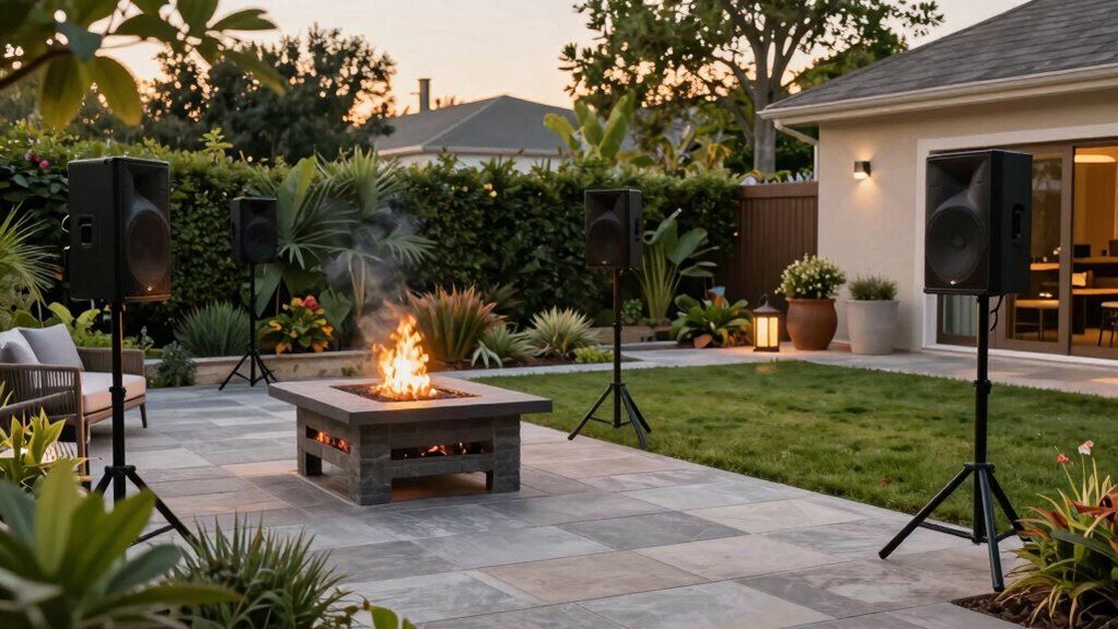 optimal outdoor speaker placement