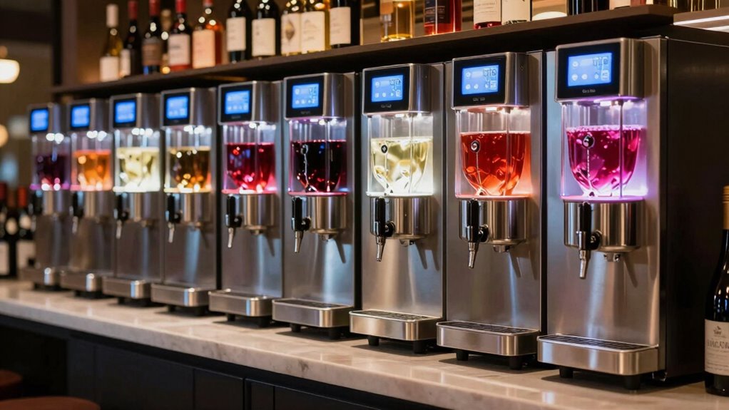 optimal wine dispensing features