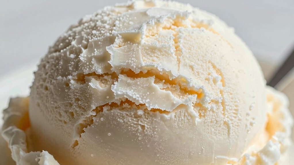 overfreezing causes icy texture