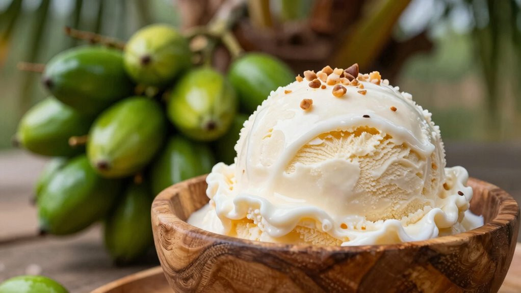 palm oil enhances ice cream texture
