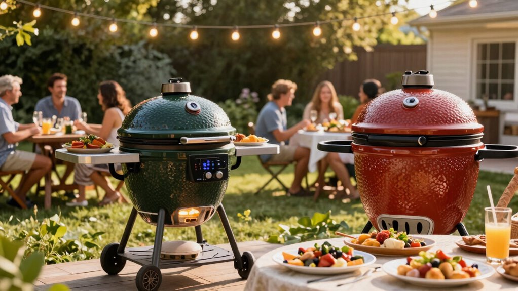 pellet vs kamado grills