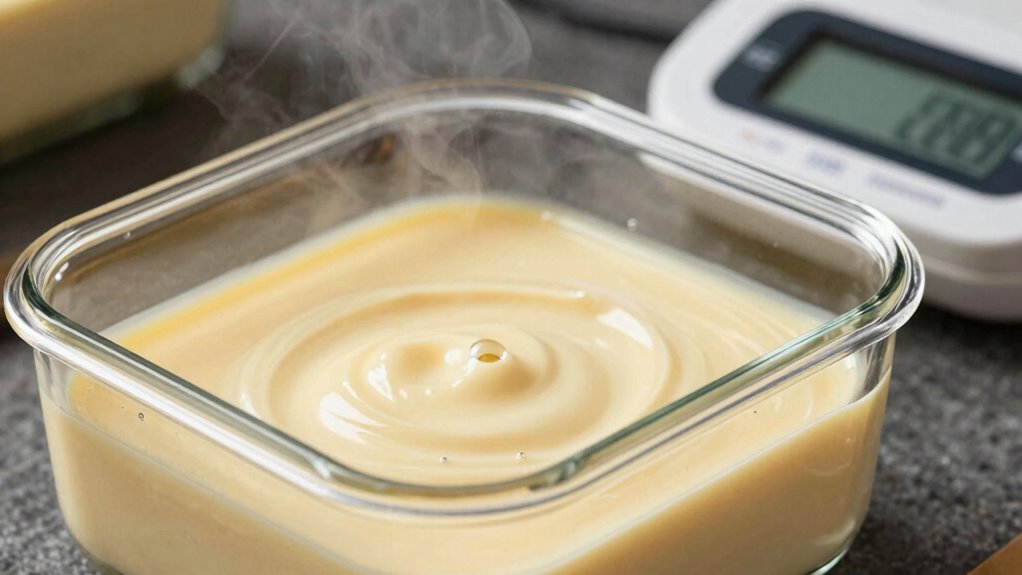 precision ensures silky custard