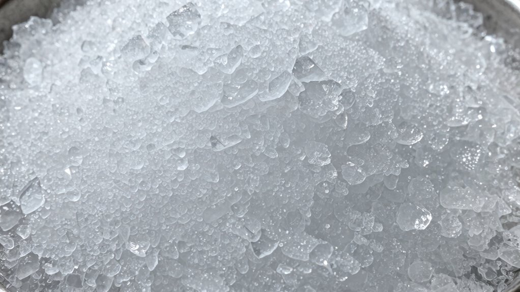 promotes larger coarse crystals