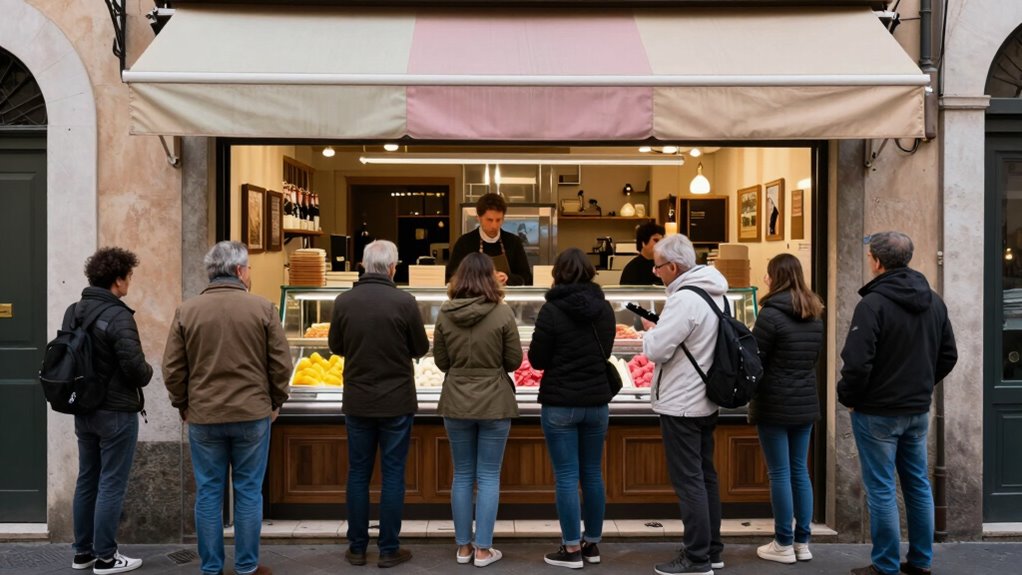 queue patiently respect customs