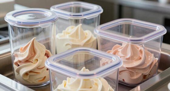 shape affects ice cream storage