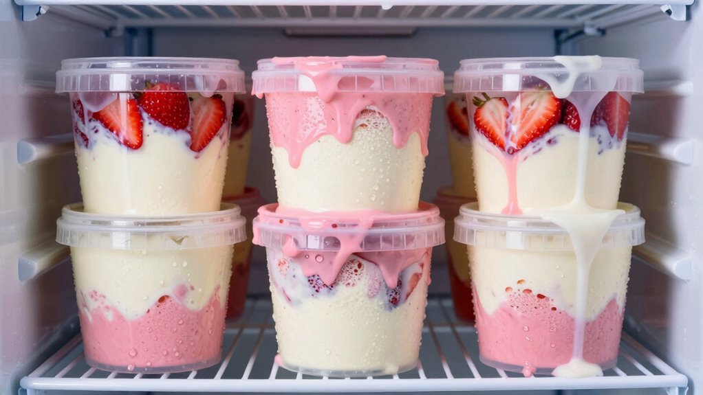 store ice cream deeper inside