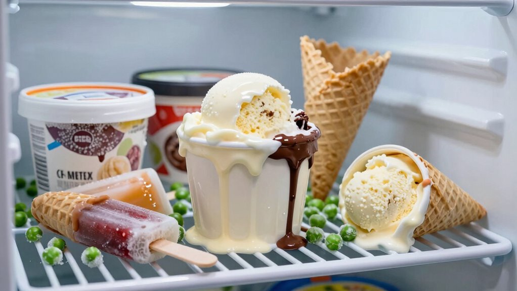 store ice cream in coldest spot