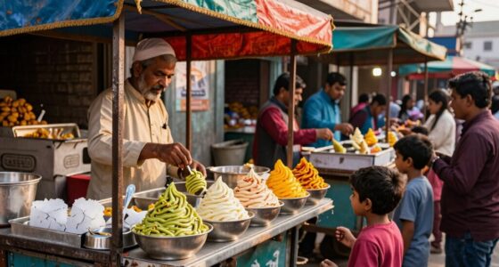 street vendors popularizing kulfi