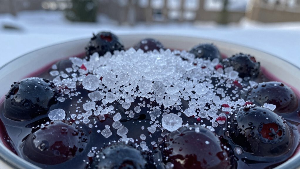 sugar lowers freezing point