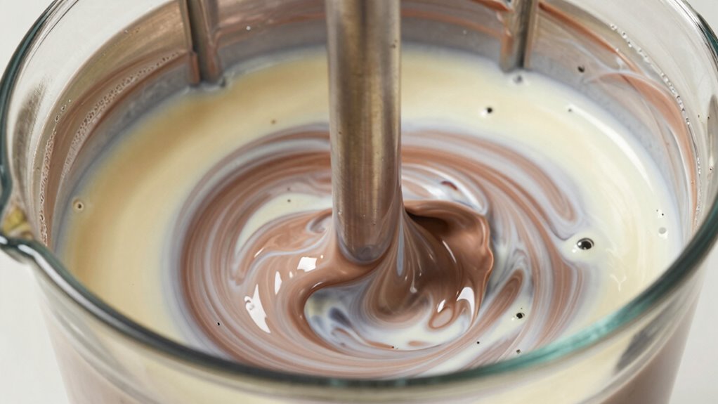 texture differences in mixing