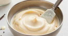 thin with milk gradually