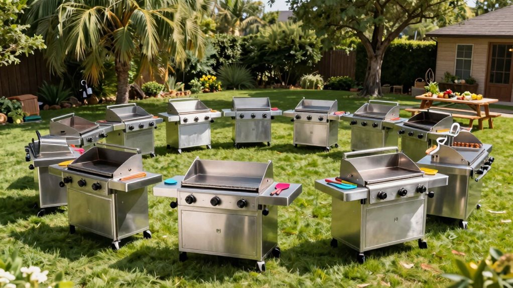 top backyard gas griddles