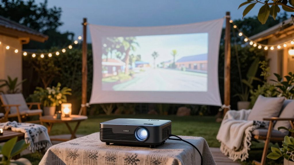 top backyard movie projectors