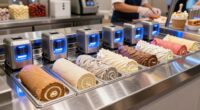 top compressor rolled ice cream pans