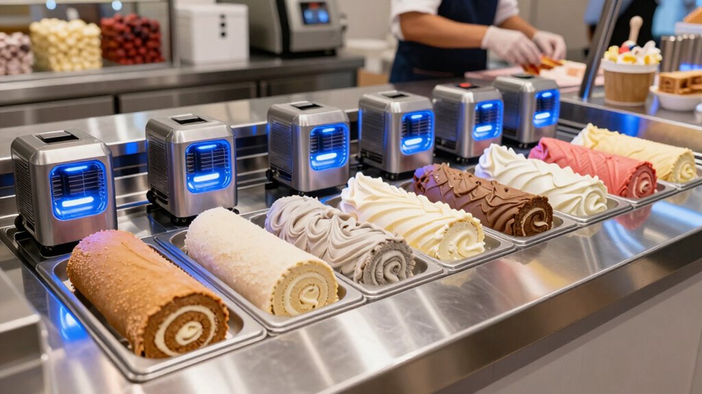 top compressor rolled ice cream pans