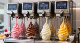 top dual flavor frozen yogurt machines