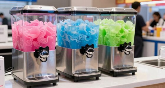 top dual tank countertop slush machines