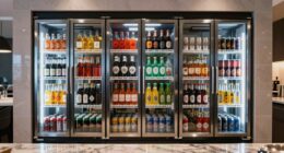 top glass door mini fridges