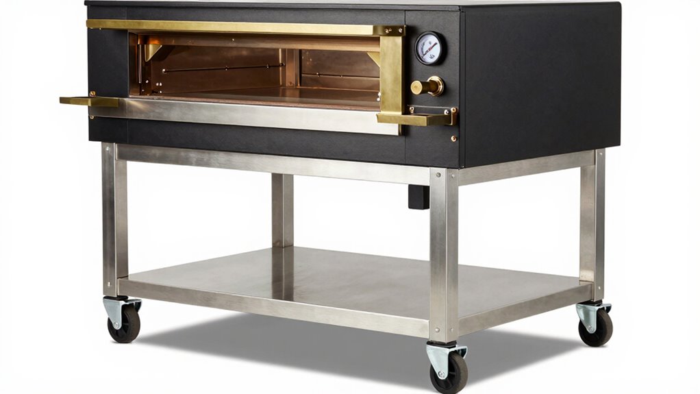 top heavy duty pizza oven carts