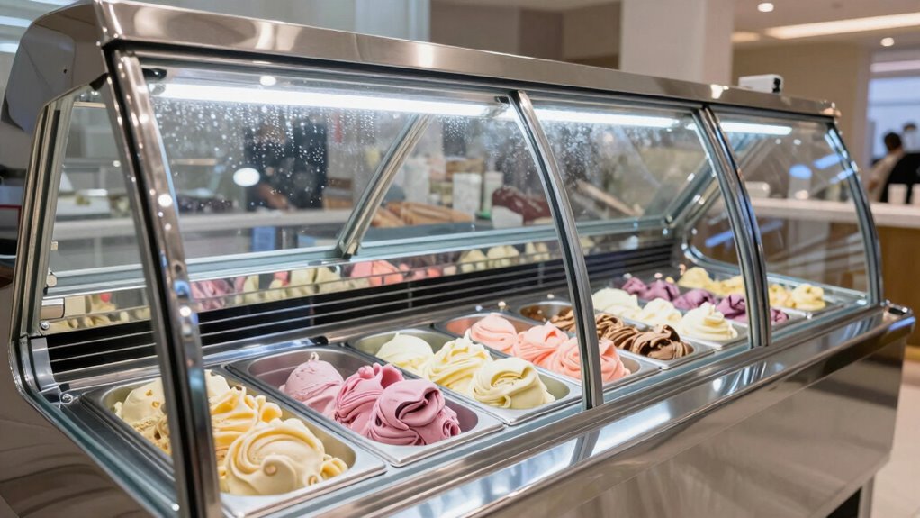 top ice cream dipping cabinets