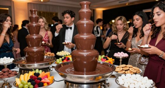 top large party chocolate fountains
