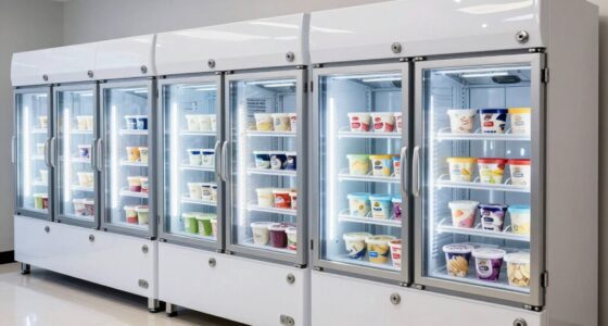 top lockable ice cream freezers