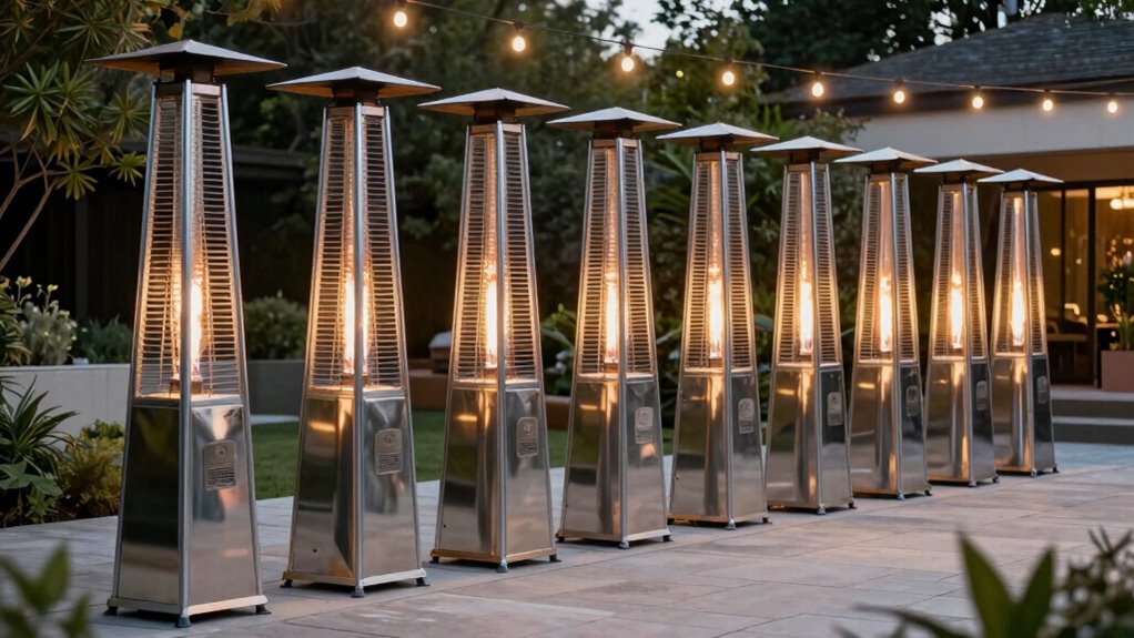 top stainless patio heaters