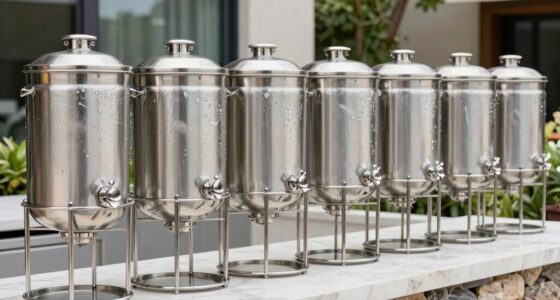 top stainless steel beverage tubs