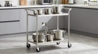 top stainless steel kitchen carts