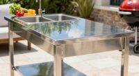 top stainless steel prep tables