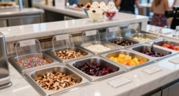 top stainless steel sundae stations