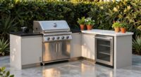 triangle layout for outdoor kitchen
