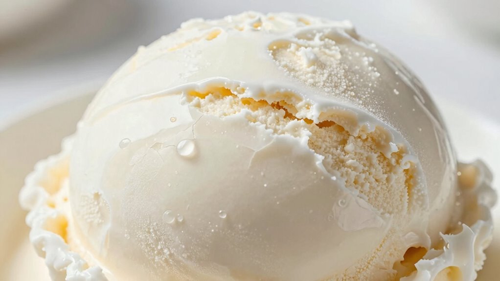 water activity influences ice cream texture