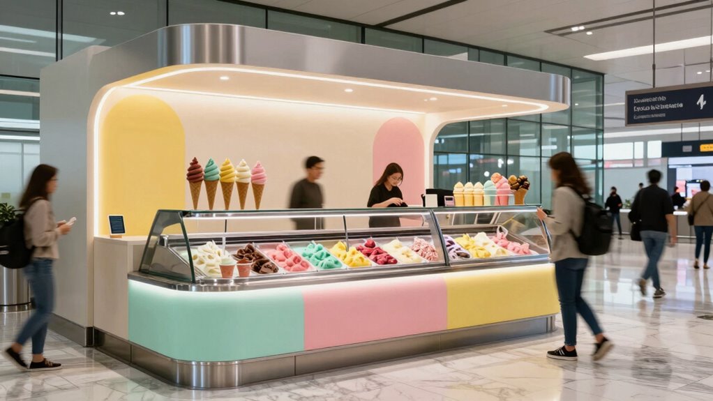 airport gelato bars popularity
