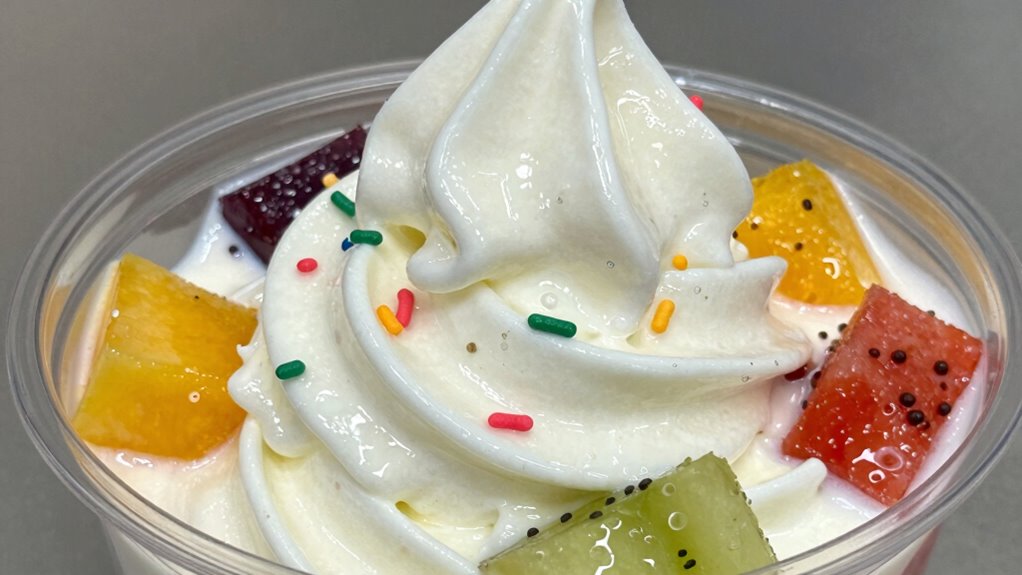 altered frozen yogurt composition