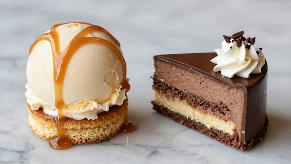 creamy layered frozen desserts