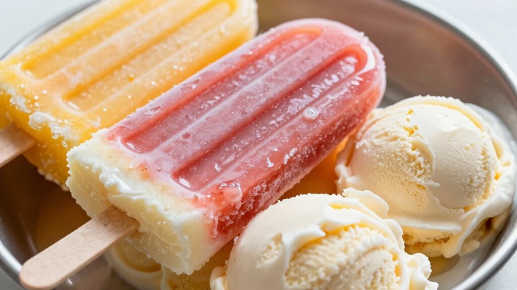different formulas for frozen treats