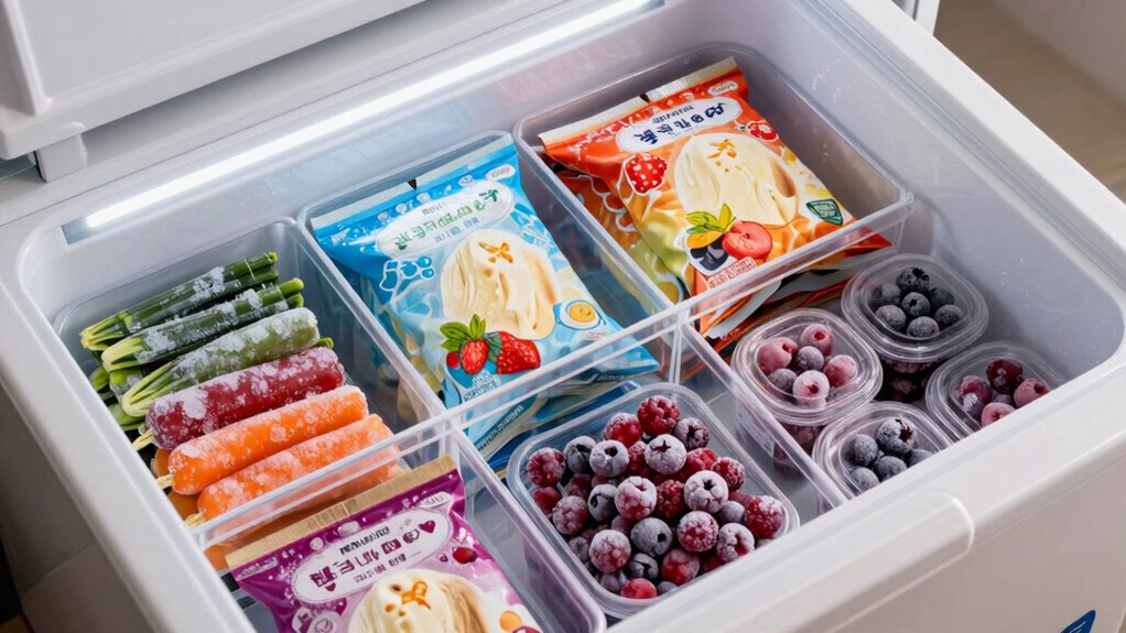 efficient freezer organization strategy
