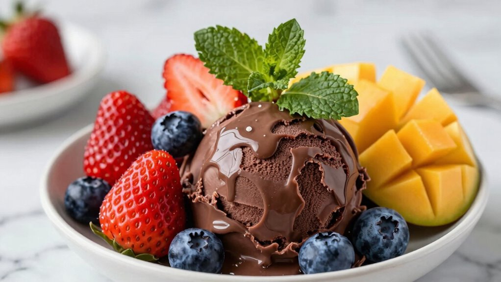 fruit pairing for frozen desserts