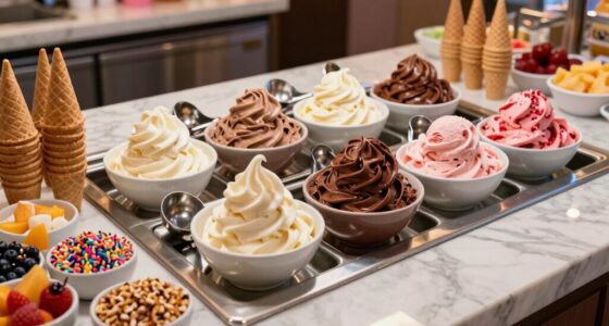 hygienic ice cream serving