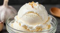 ice cream absorbs garlic odors