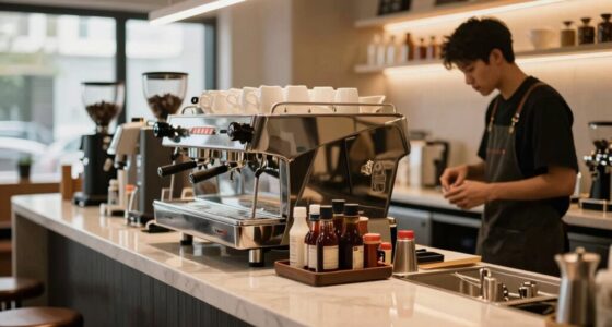 incorrect coffee station placement