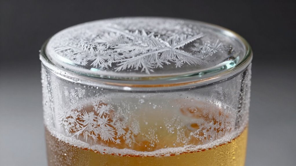 incorrect lid placement causes frost