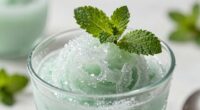 mint enhances frozen desserts