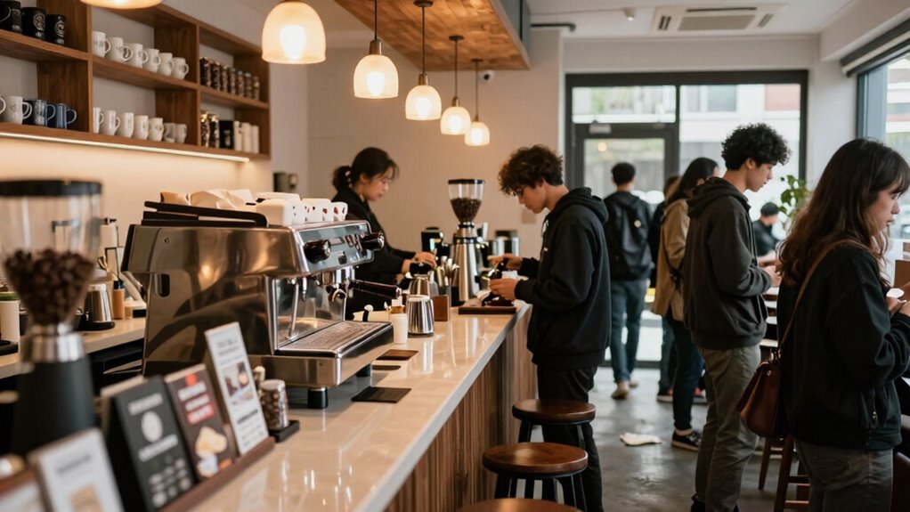 optimized coffee station layout