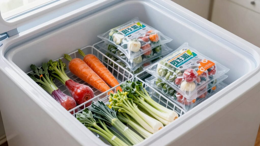 optimized freezer storage layout